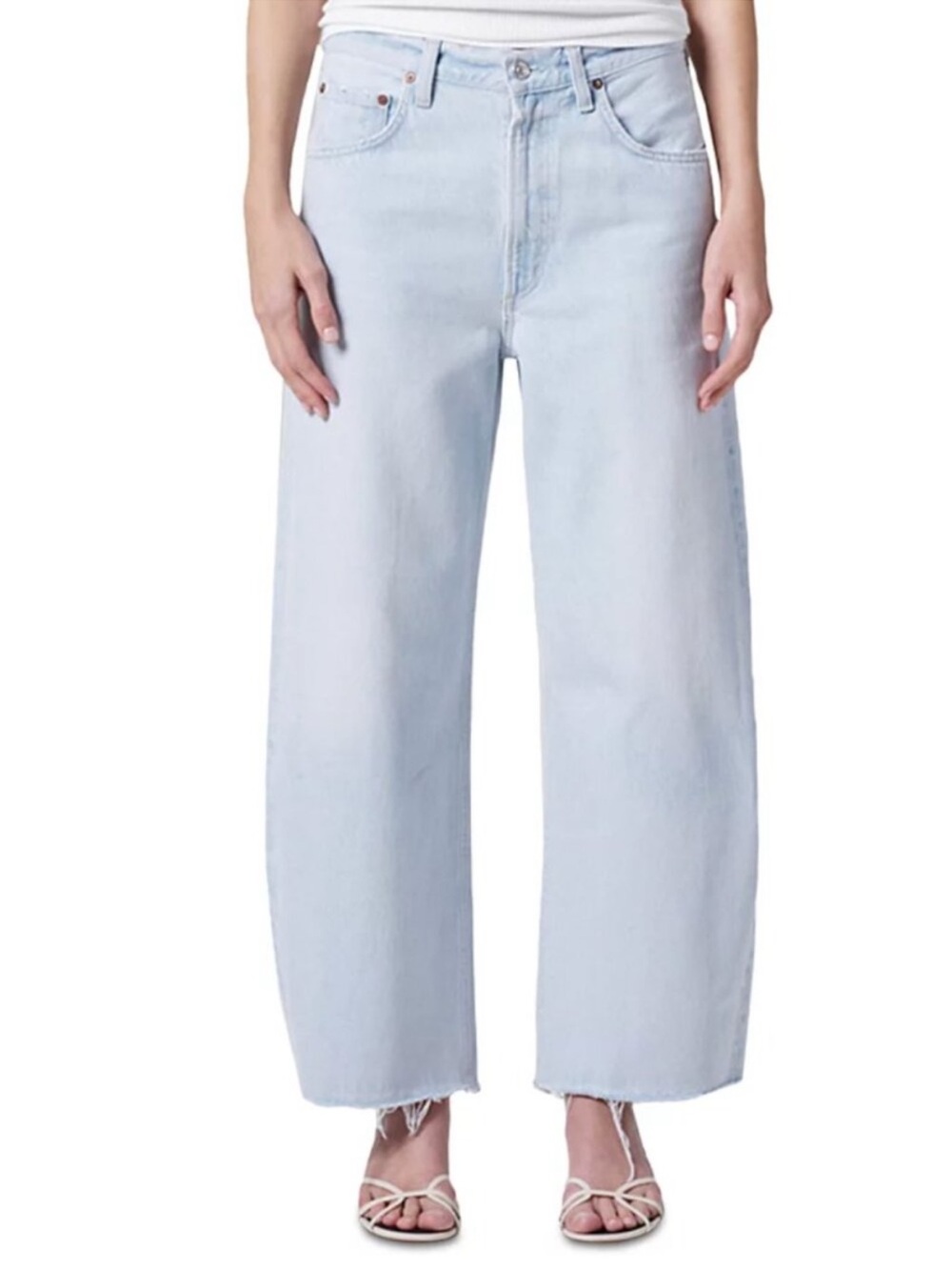 NWOT Agolde Low Curve Fray Jeans